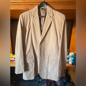 CLAIBORNE SOFT Leather Sport Coat. NWOT. Mens 42 R.